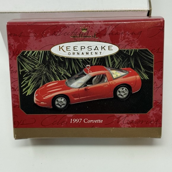 Hallmark Cards, Inc. Other - Hallmark Keepsake 1997 Chevrolet CORVETTE Chevy RED America Sports Car Ornament